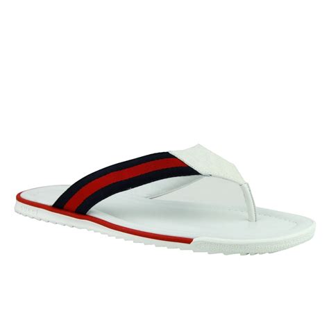 gucci flip flops white|Gucci Flip Flops clearance.